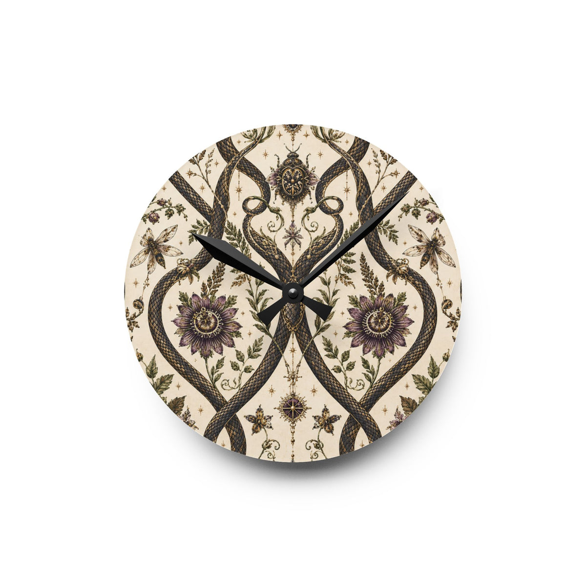 Serpent Conservatory Moon Milk Acrylic Wall Clock