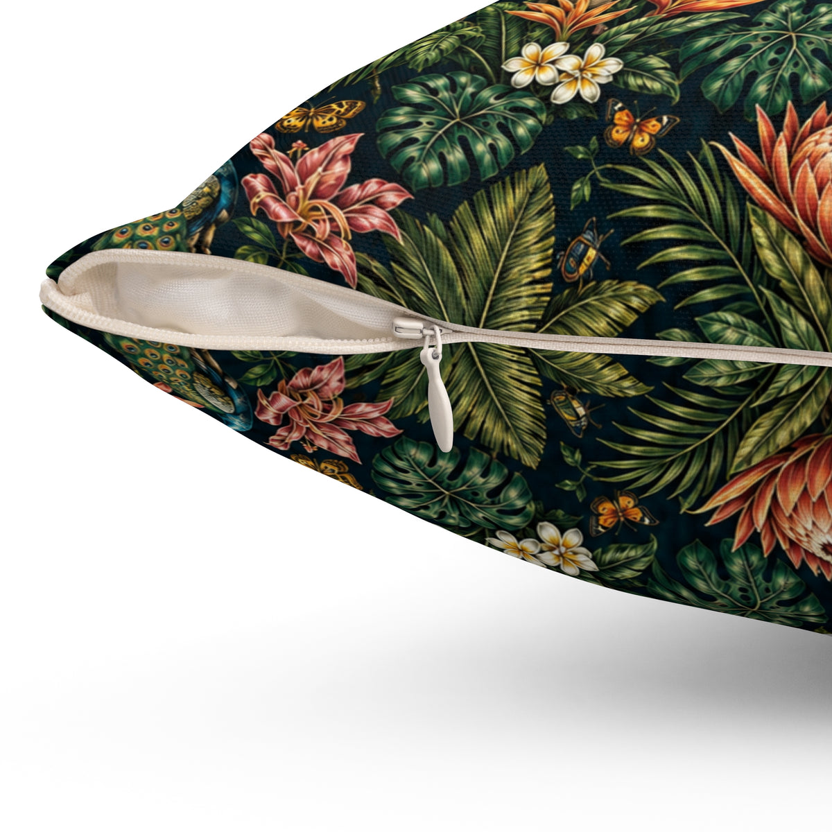 Mystic Jungle Midnight Jungle Decorative Pillow