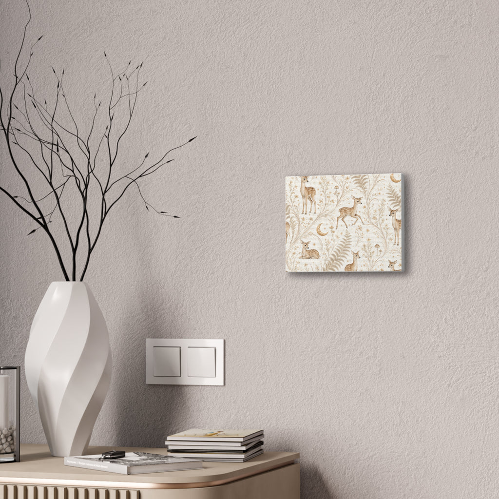 Astral Fawn Moon Milk Stretched Canvas