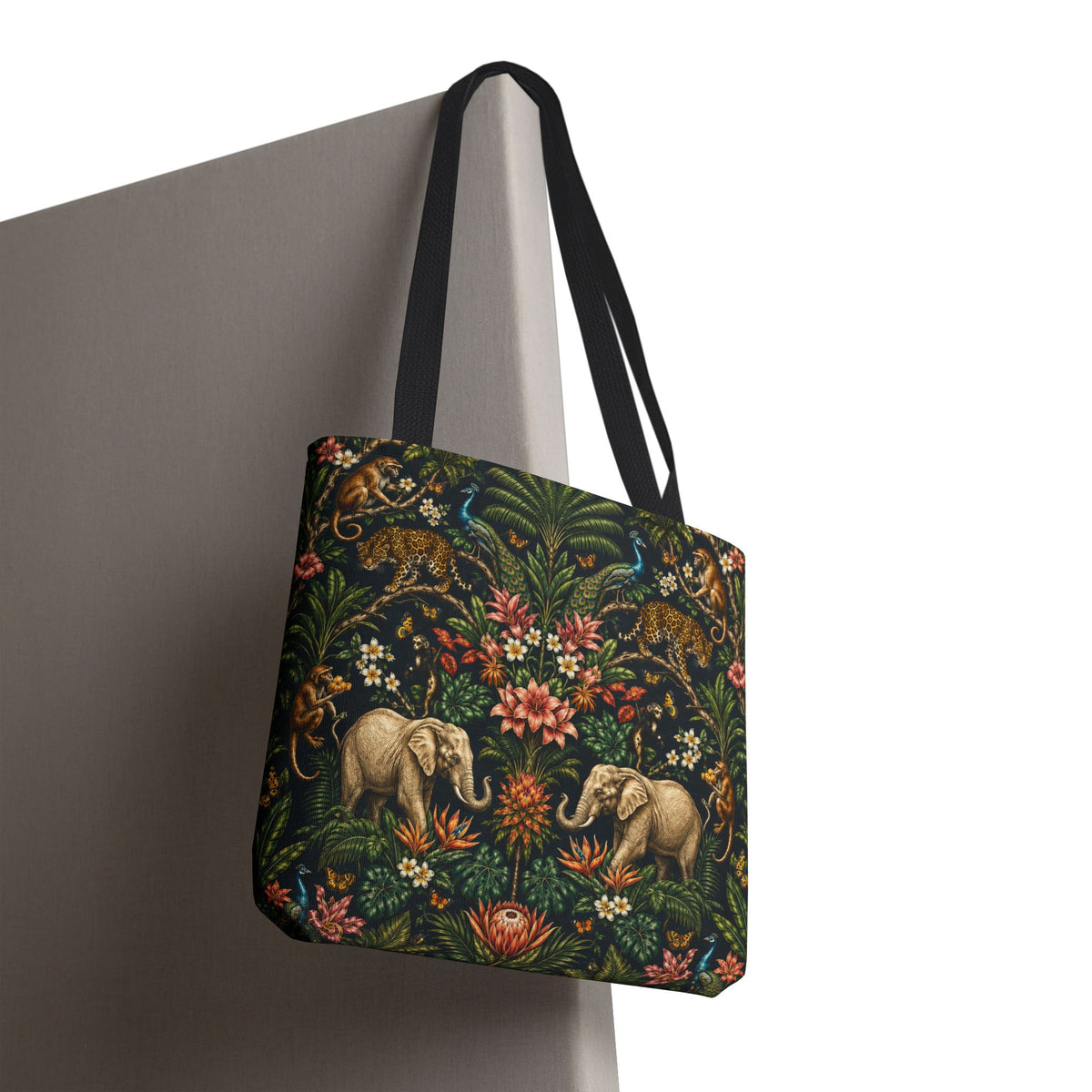 Mystic Jungle Midnight Jungle Tote Bag
