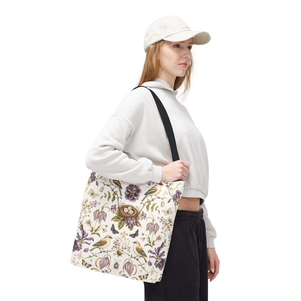 Botanical Bird's Nest Moon Milk Tote Bag