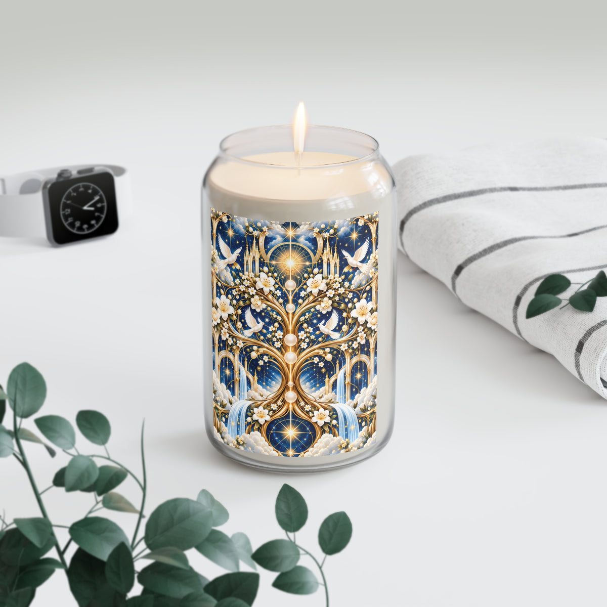 Tree of Heaven Celestial Blue Luxe Candle