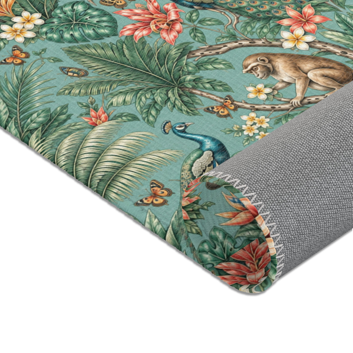 Mystic Jungle Verdigris Jungle Area Rug
