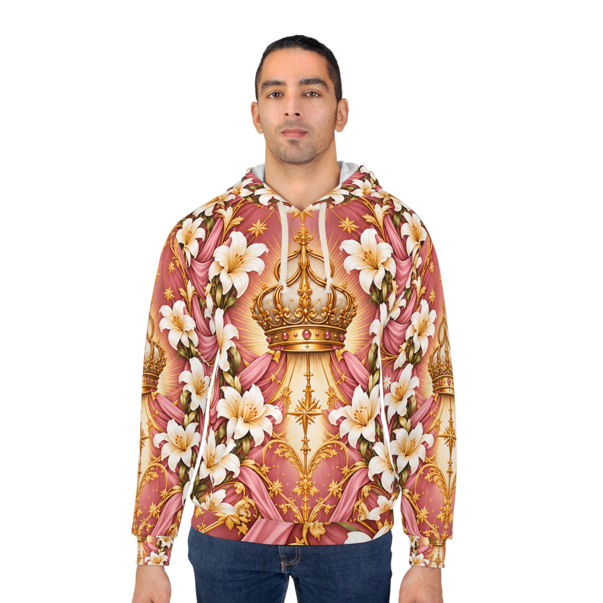 Queen of Heaven Dusty Rose Pullover Hoodie