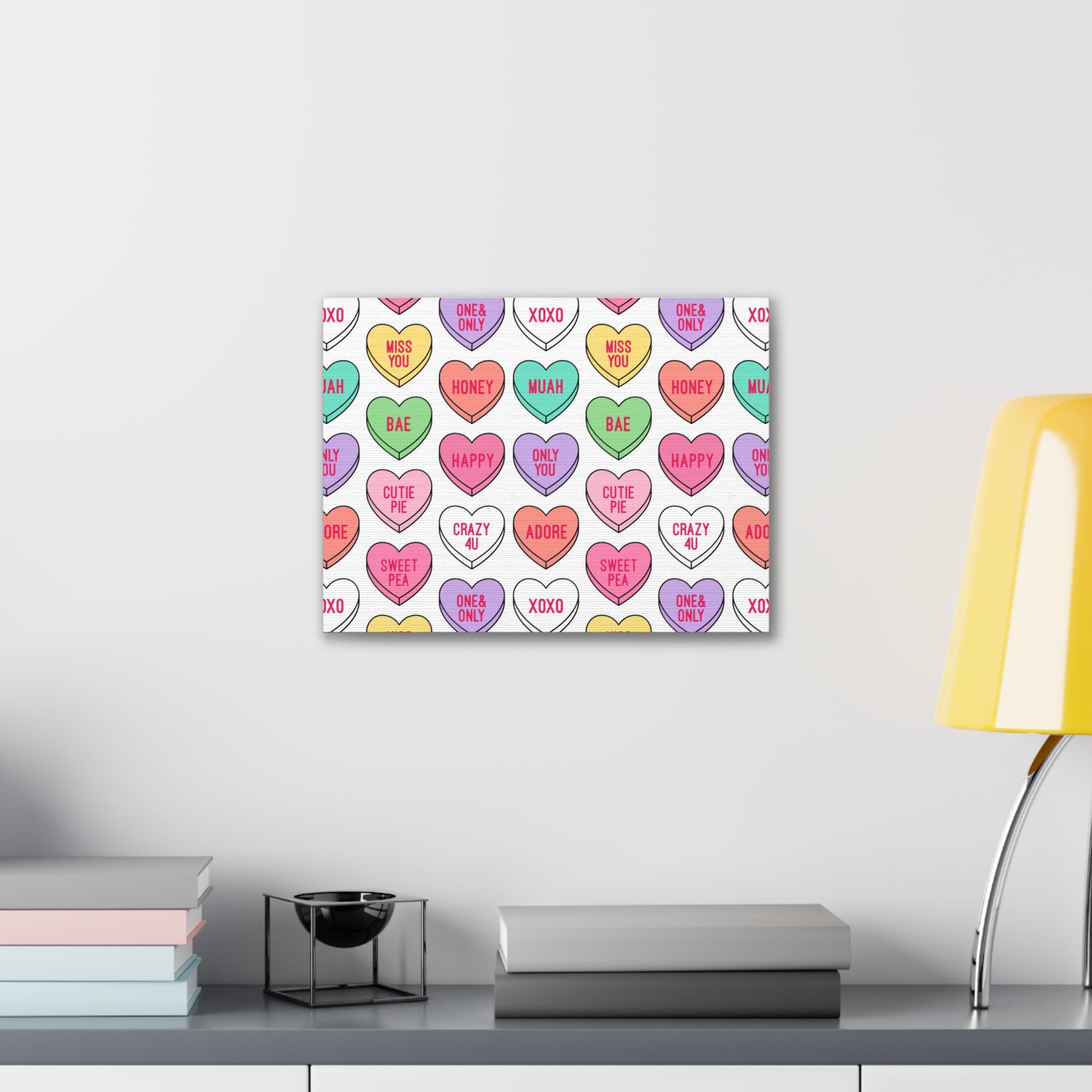 Candy Heart Stretched Canvas