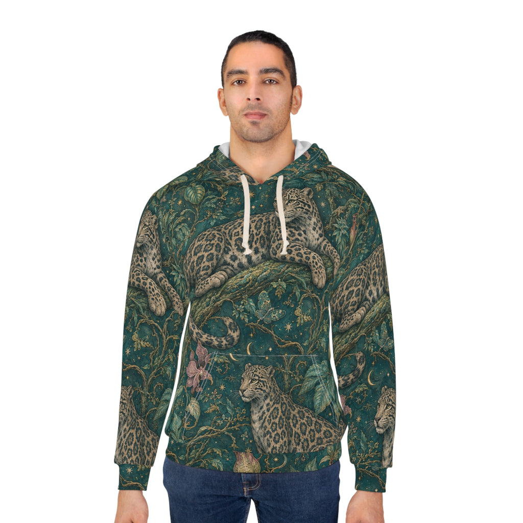 Cloud Leopard Reverie Verdigris Pullover Hoodie