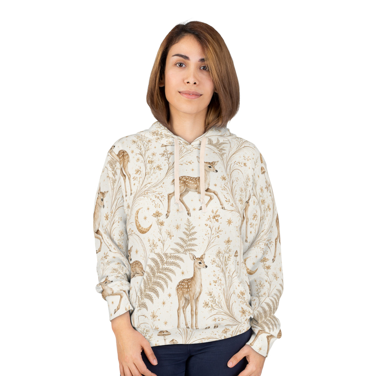 Astral Fawn Moon Milk Pullover Hoodie
