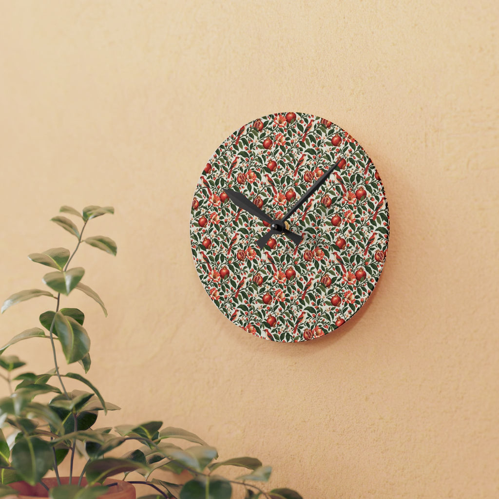 Gilded Orchard Moon Milk Acrylic Wall Clock