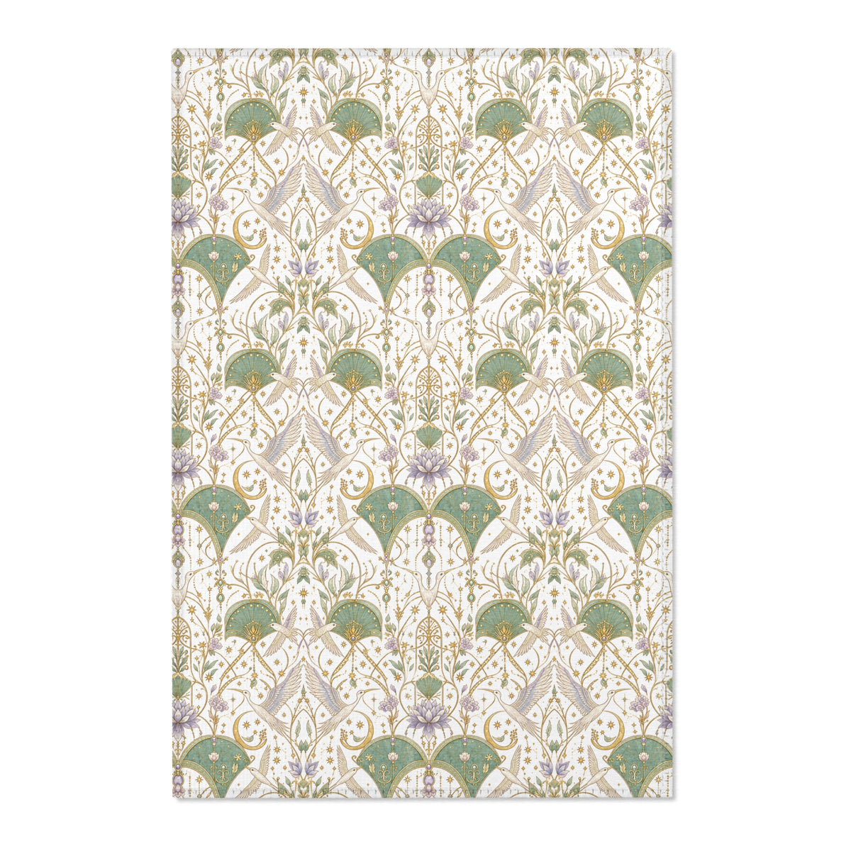 Celestial Aviary Moon Milk Area Rug