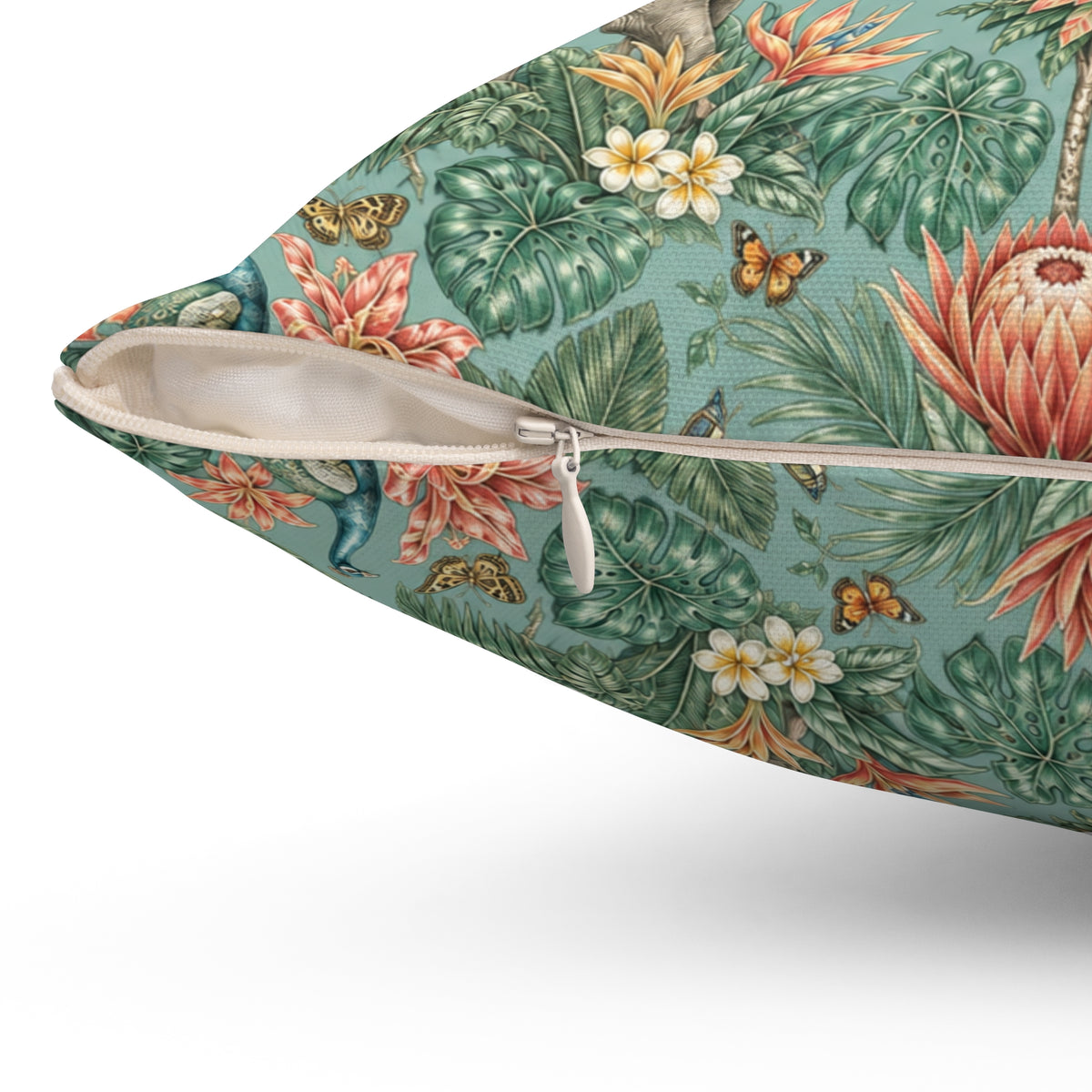 Mystic Jungle Verdigris Jungle Decorative Pillow