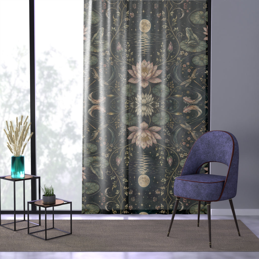 Nymphaea Nocturne Nocturne Window Curtain