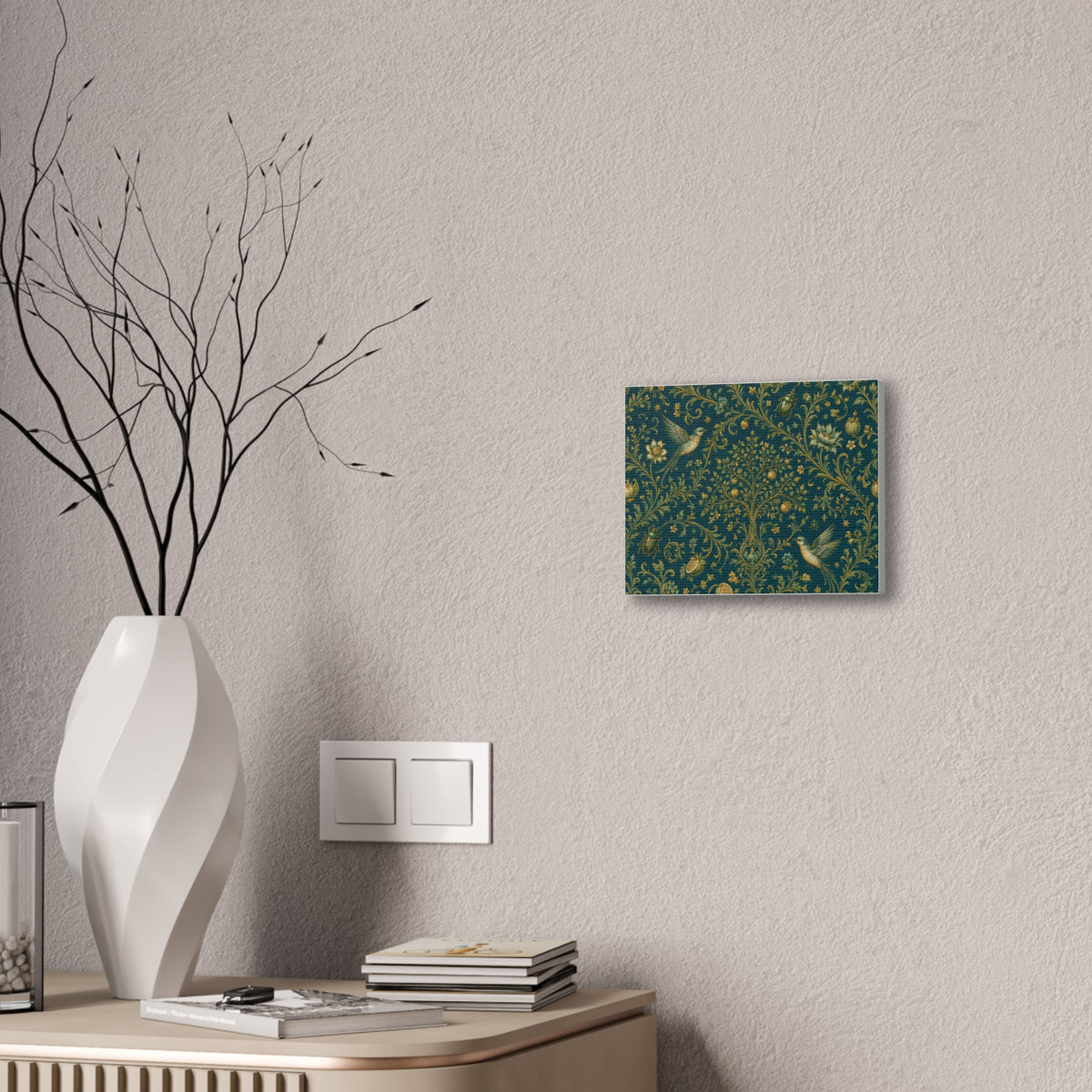 Sacred Canopy Verdigris Stretched Canvas