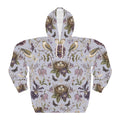 Botanical Bird's Nest Lilac Pullover Hoodie