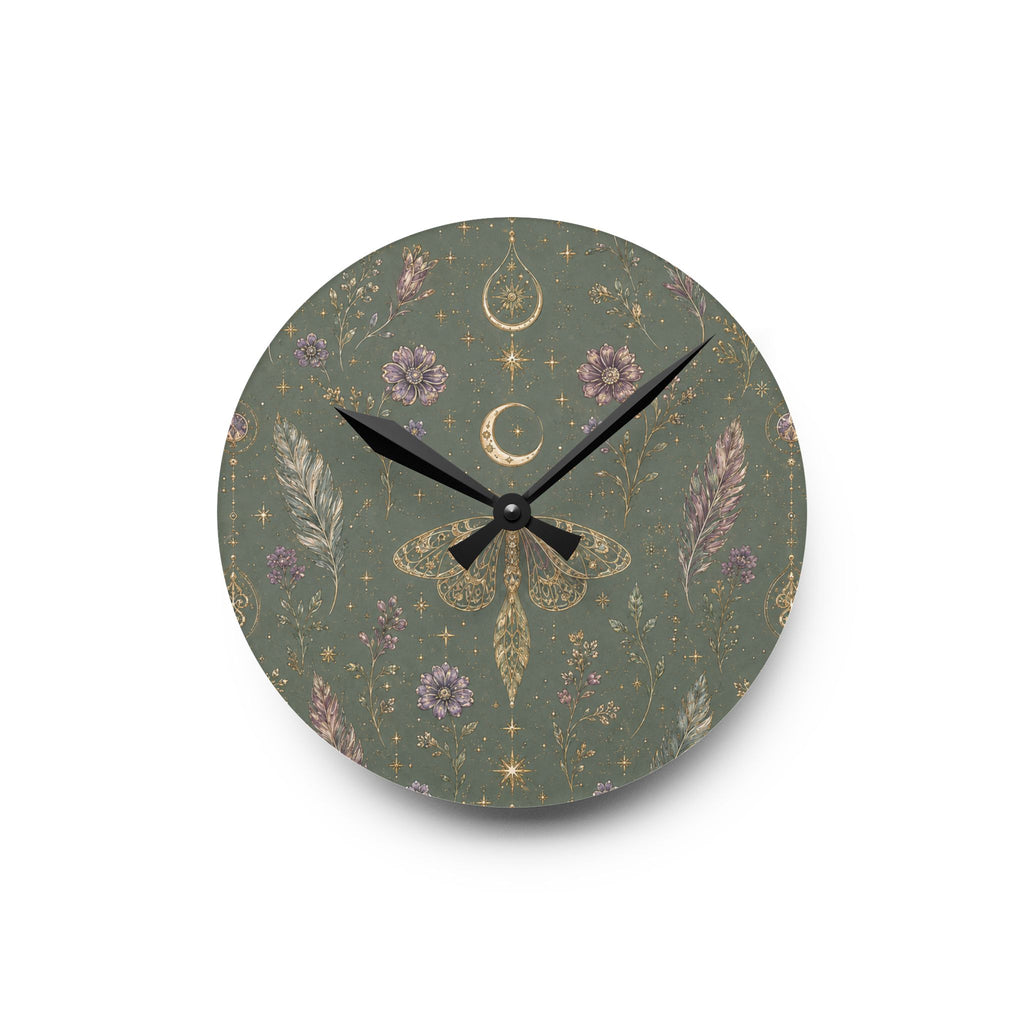 Talisman Moonlight Sage Acrylic Wall Clock