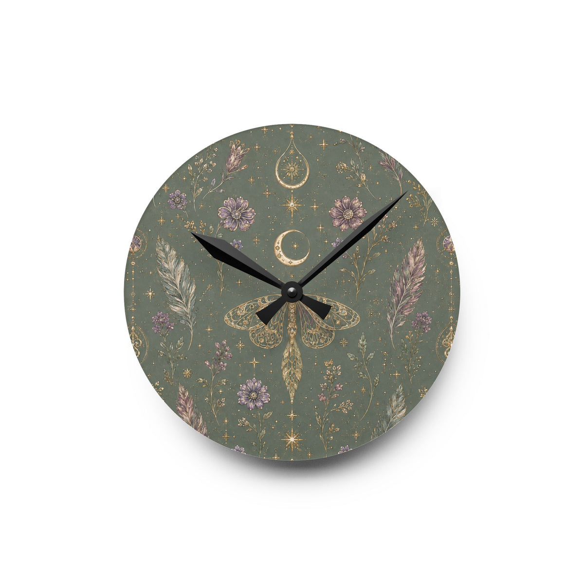 Talisman Moonlight Sage Acrylic Wall Clock