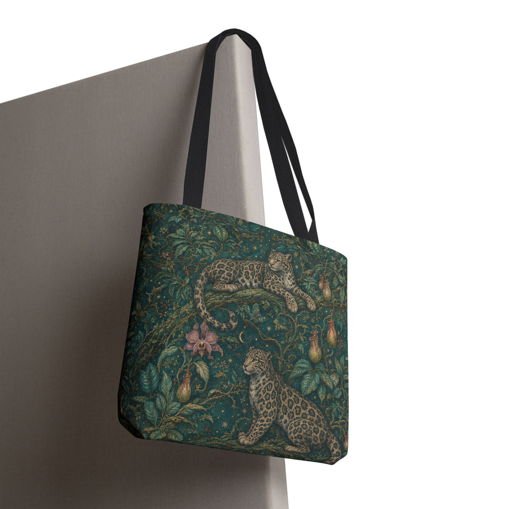 Cloud Leopard Reverie Verdigris Tote Bag