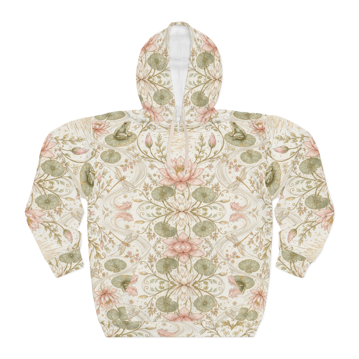 Nymphaea Nocturne Moon Milk Pullover Hoodie