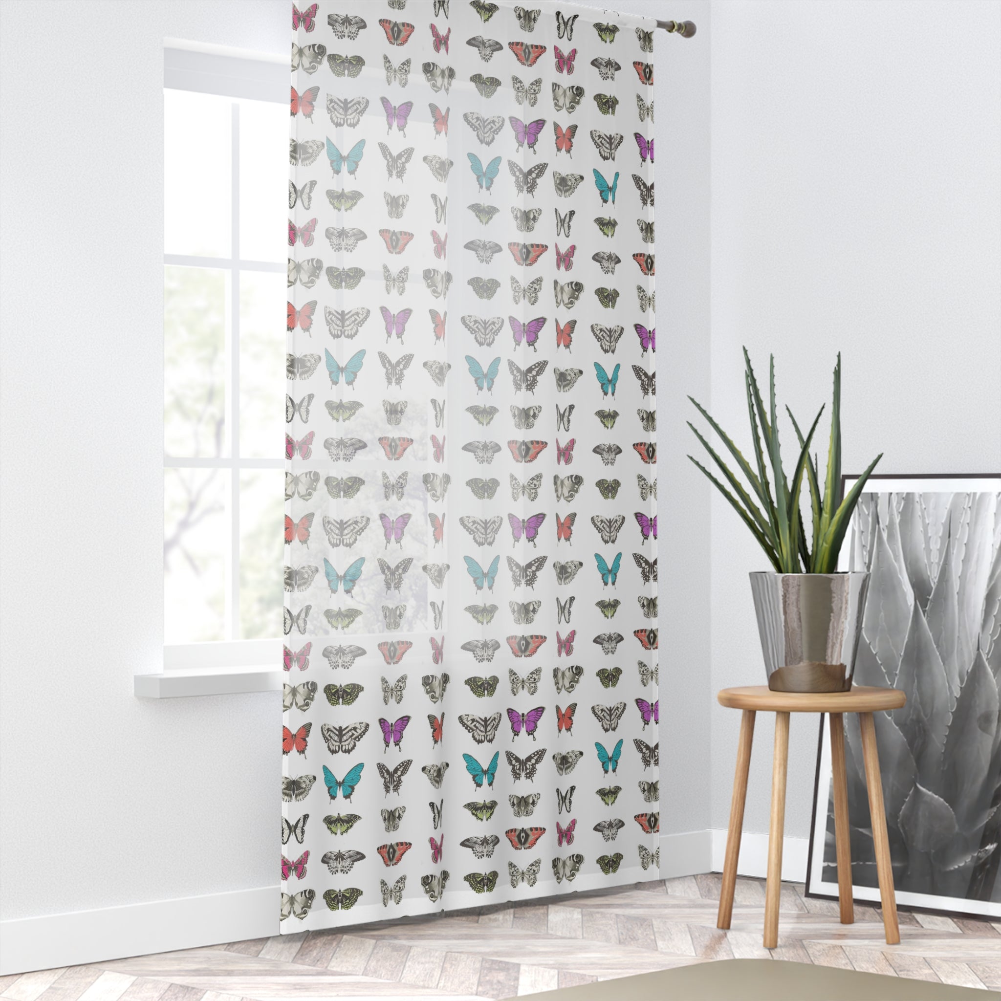 Butterfly and Moth Window Curtain