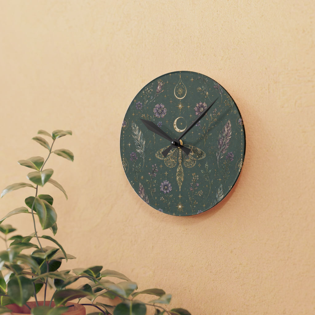 Talisman Moonlight Sage Acrylic Wall Clock