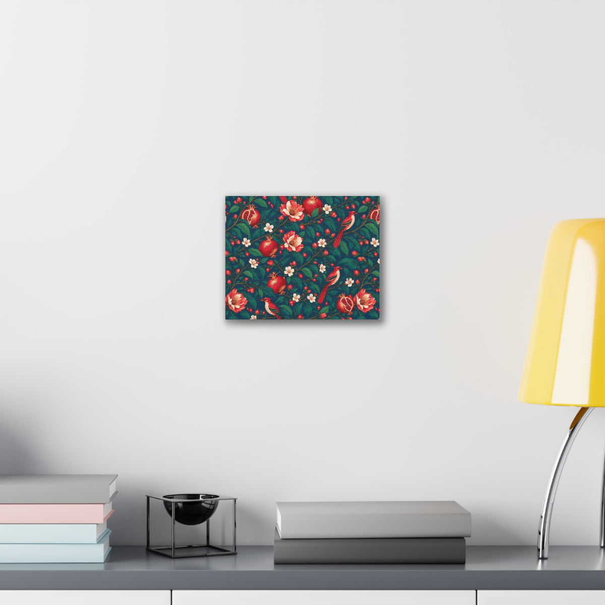 Gilded Orchard Blue Hour Stretched Canvas