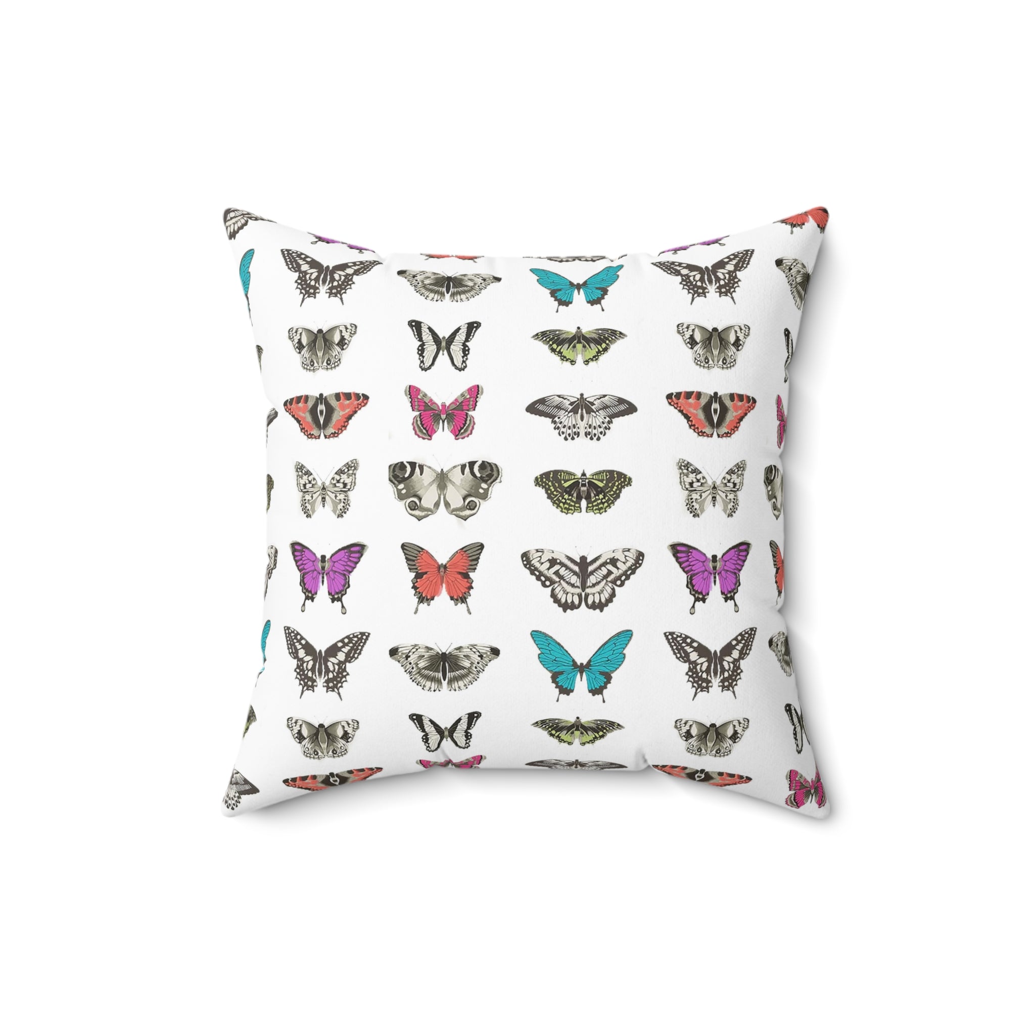 Butterfly and Moth Square Pillow