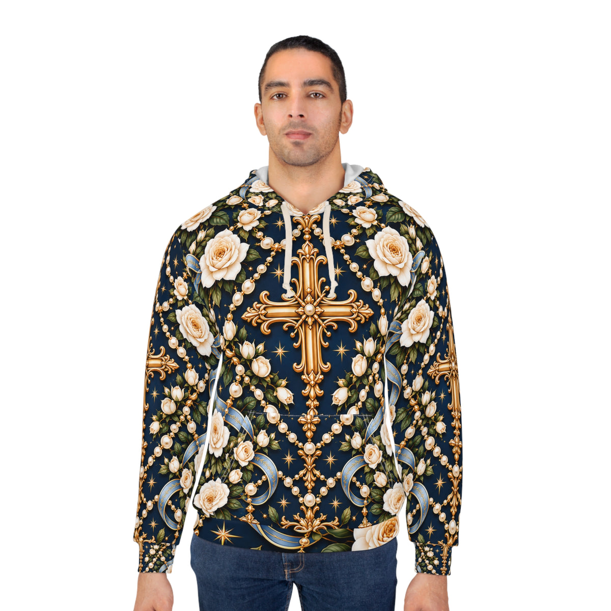 Rosary of Light Sapphire Pullover Hoodie