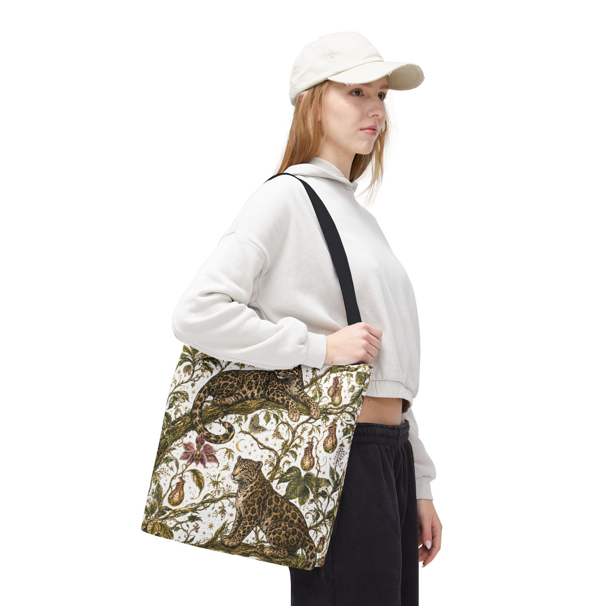 Cloud Leopard Reverie Moon Milk Tote Bag
