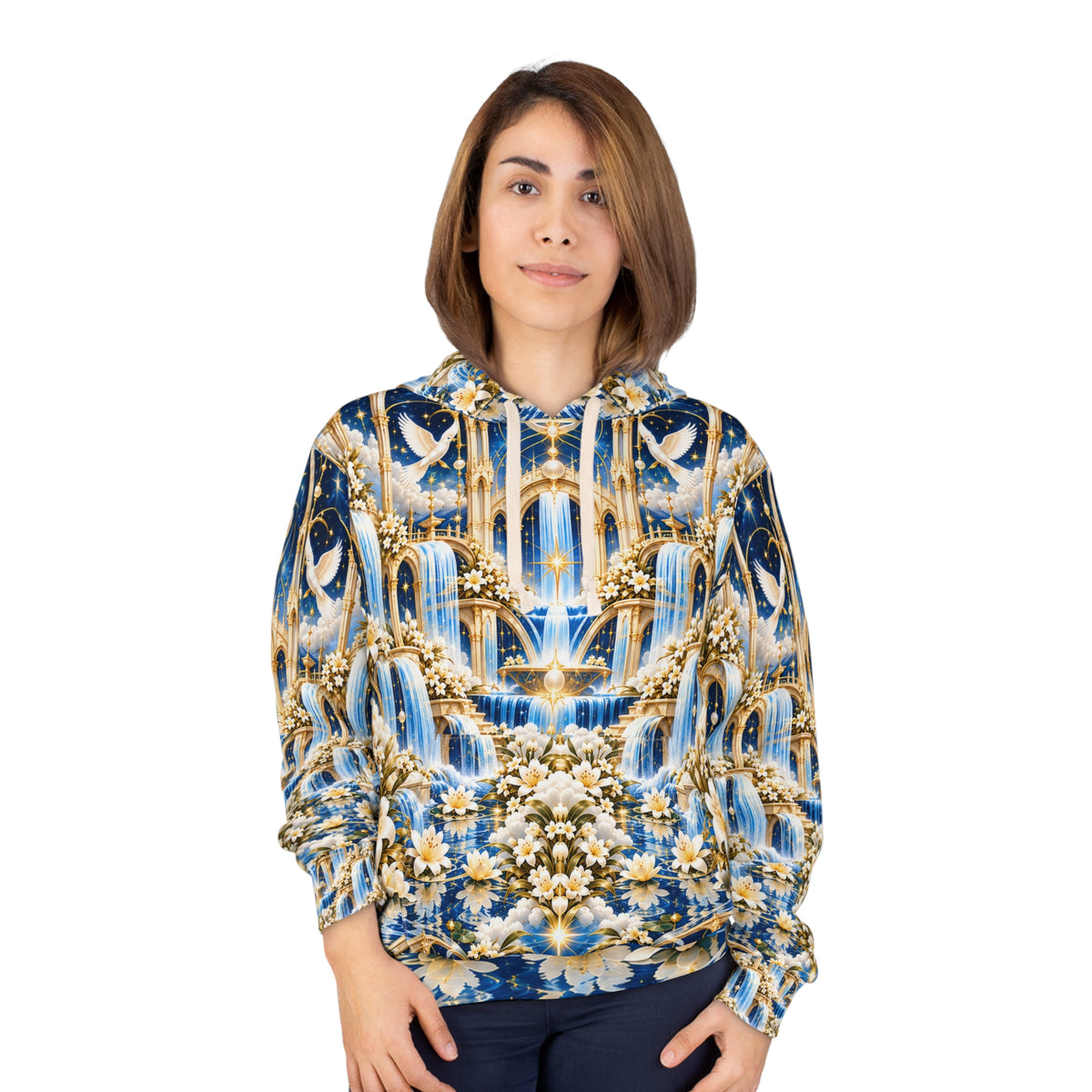 Living Waters Sanctuary Celestial Blue Pullover Hoodie