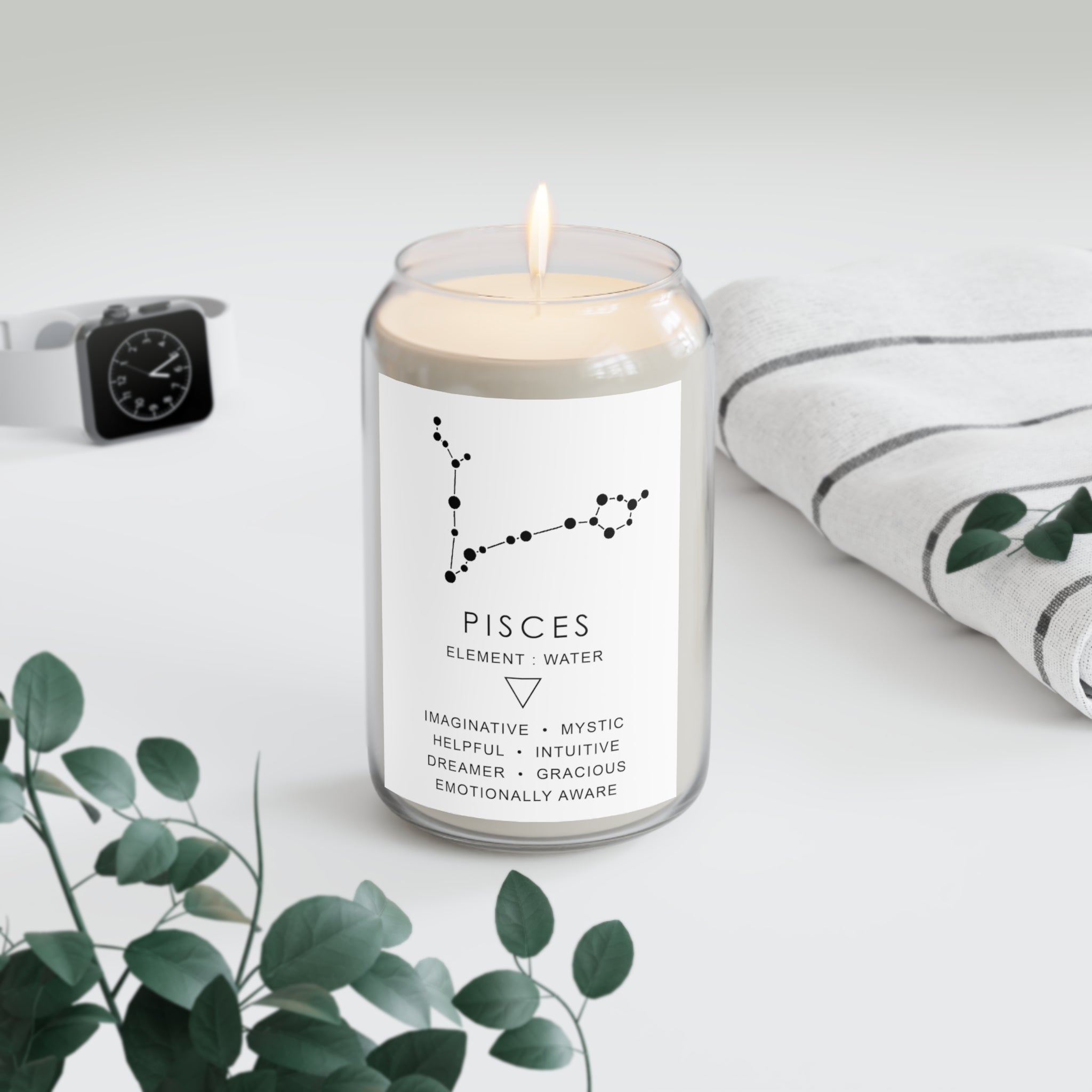 Pisces Zodiac Luxe Candle