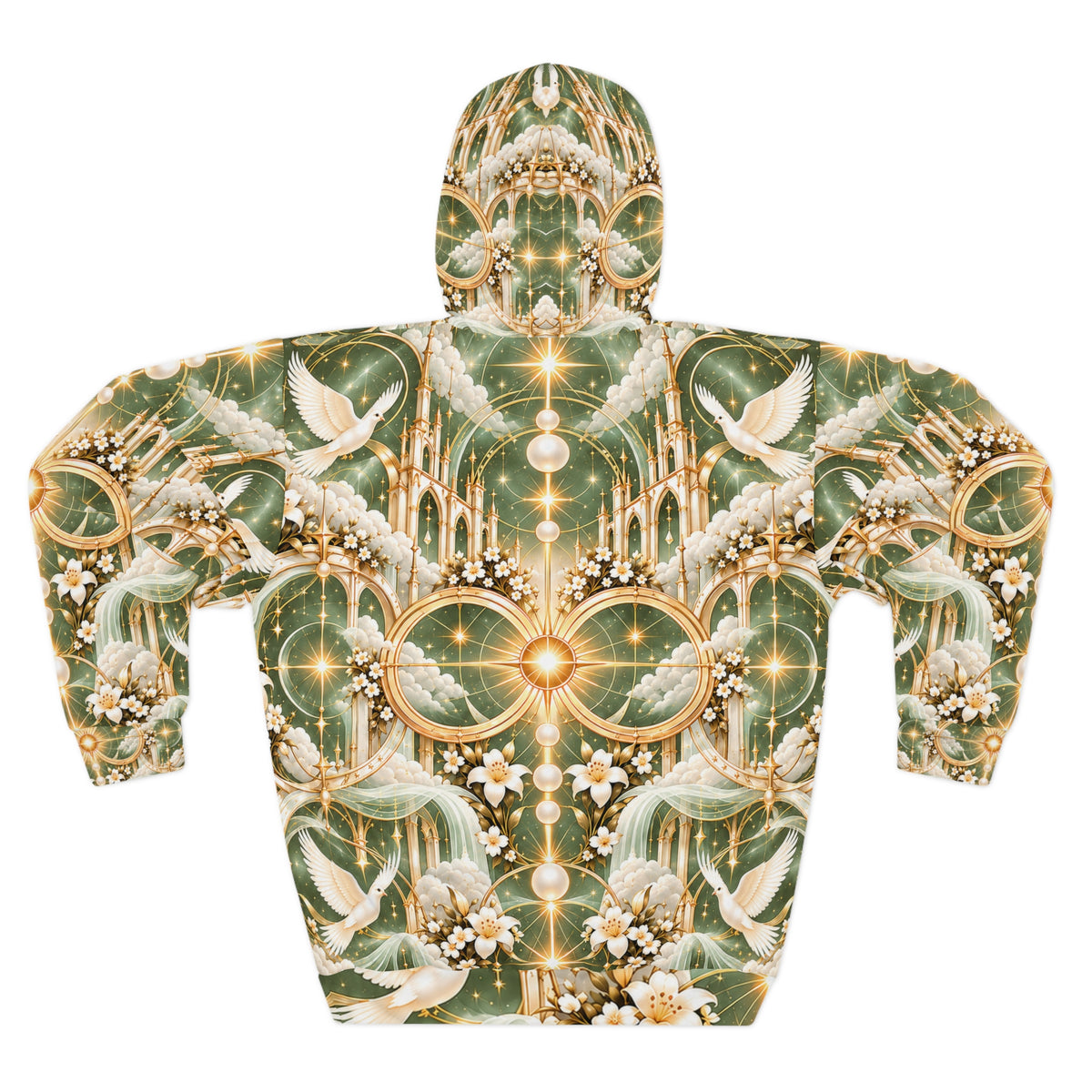 Cathedral of Light Sage Sanctuary Pullover Hoodie