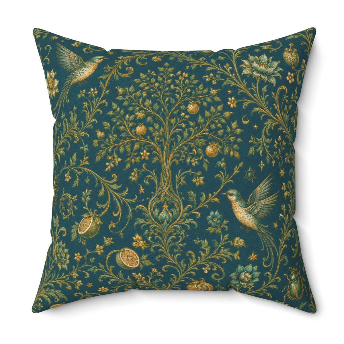 Sacred Canopy Verdigris Decorative Pillow