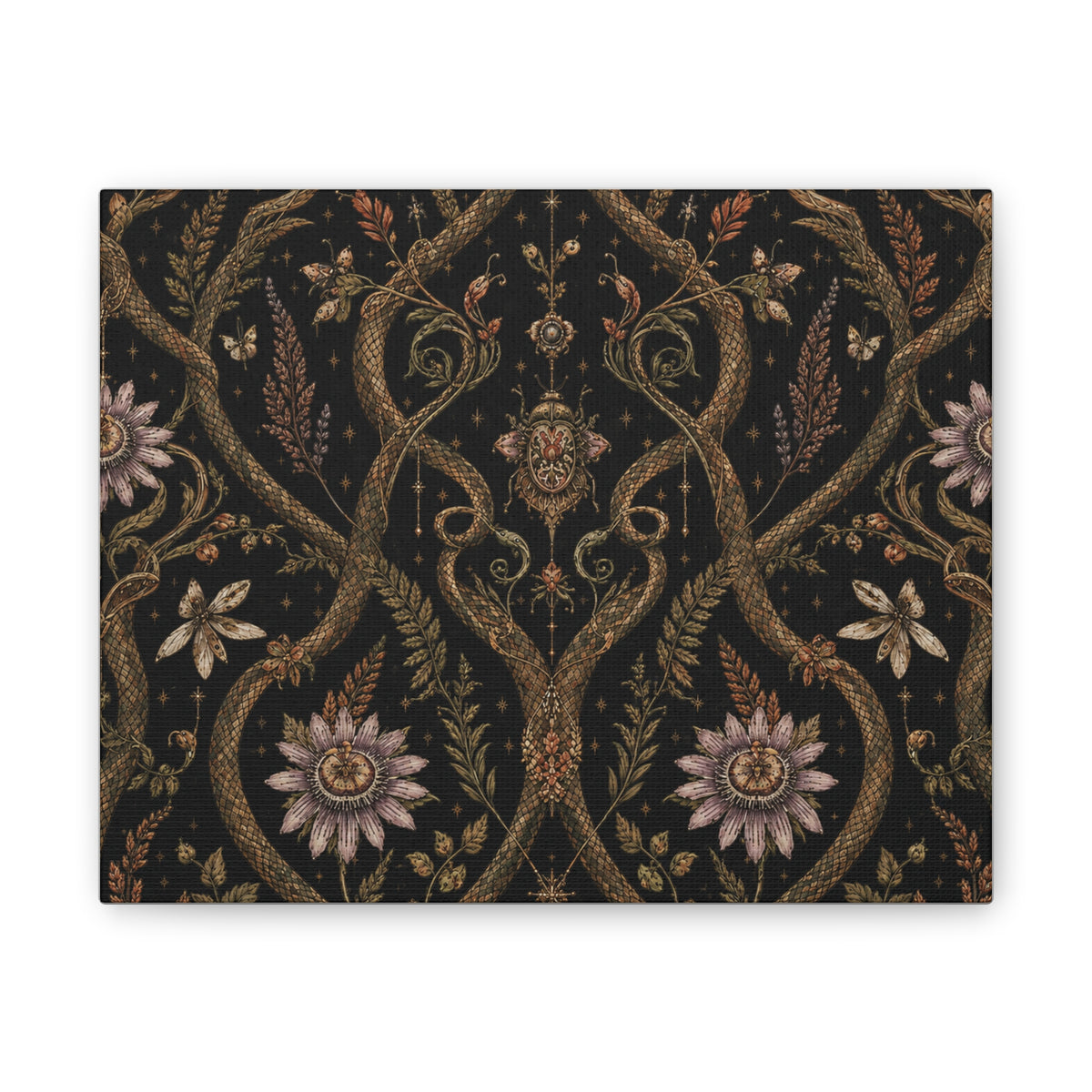 Serpent Conservatory Bronze Nocturne Stretched Canvas