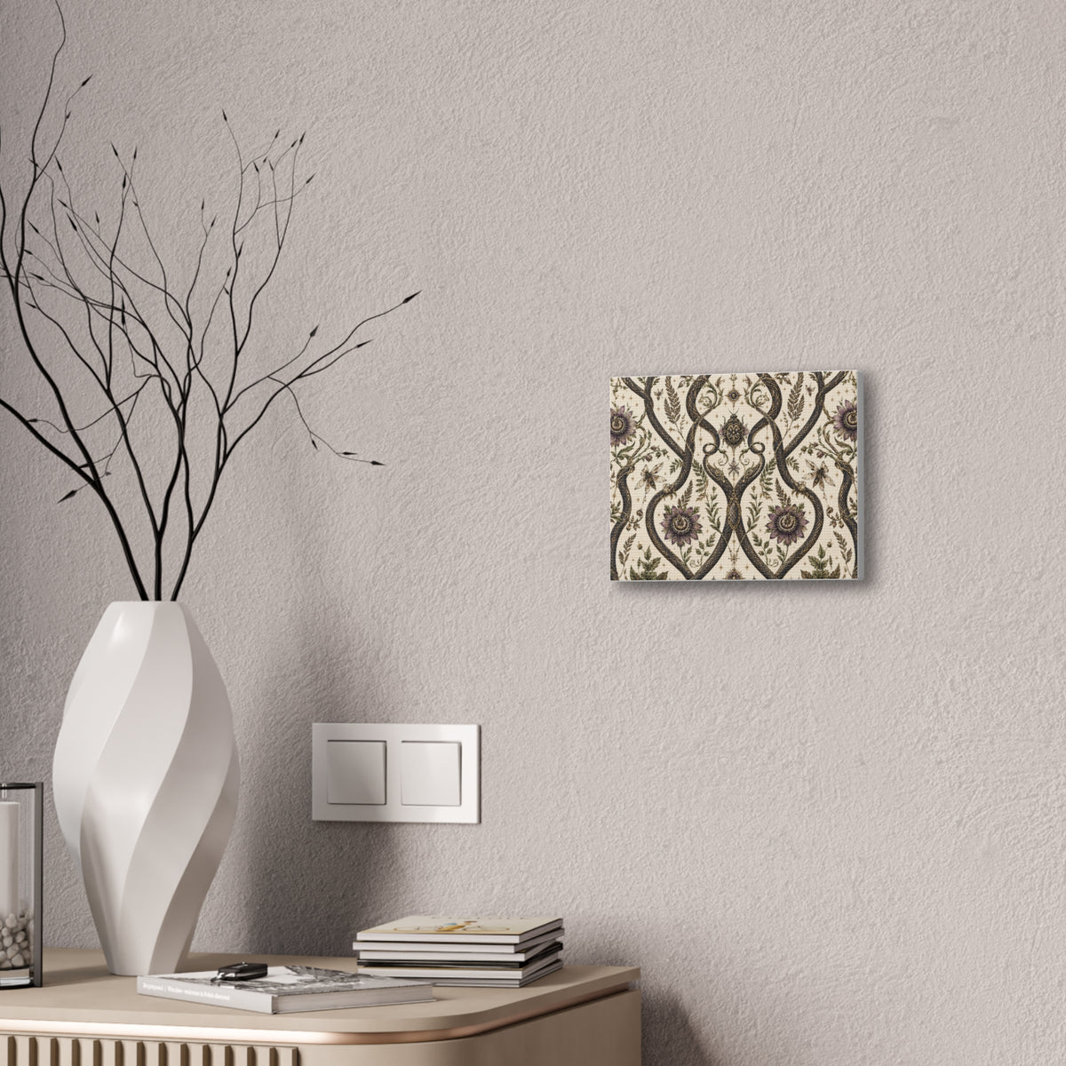Serpent Conservatory Moon Milk Stretched Canvas