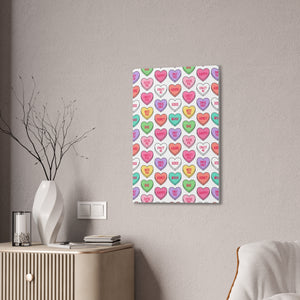 Candy Heart Stretched Canvas