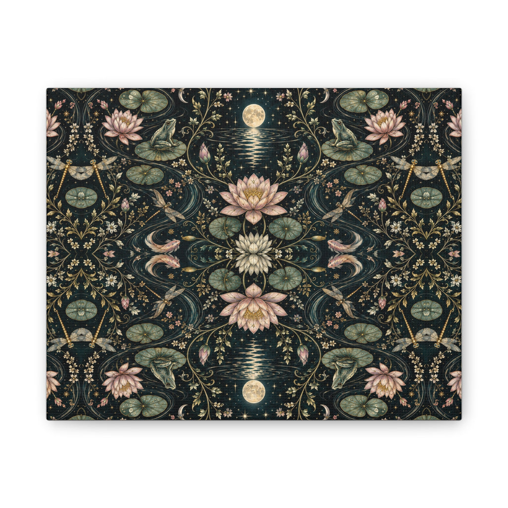 Nymphaea Nocturne Nocturne Stretched Canvas