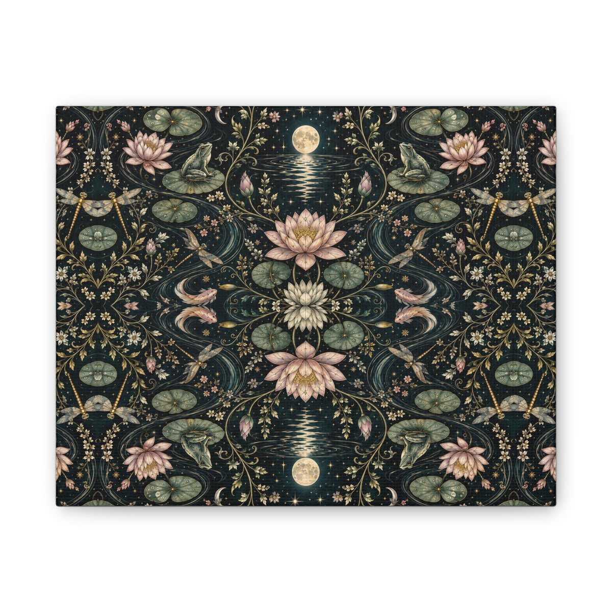Nymphaea Nocturne Nocturne Stretched Canvas