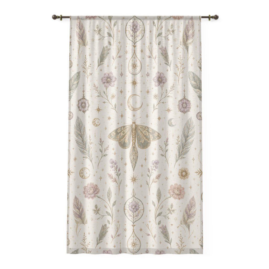 Talisman Moonlight Moon Milk Window Curtain