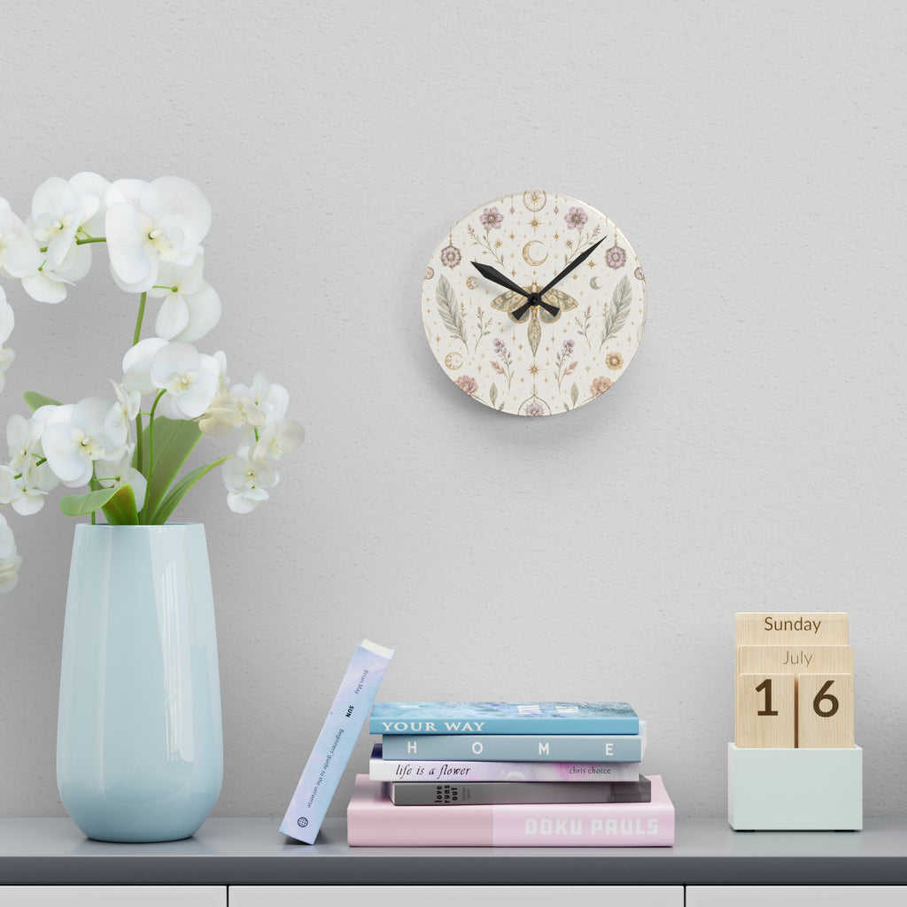Talisman Moonlight Moon Milk Acrylic Wall Clock