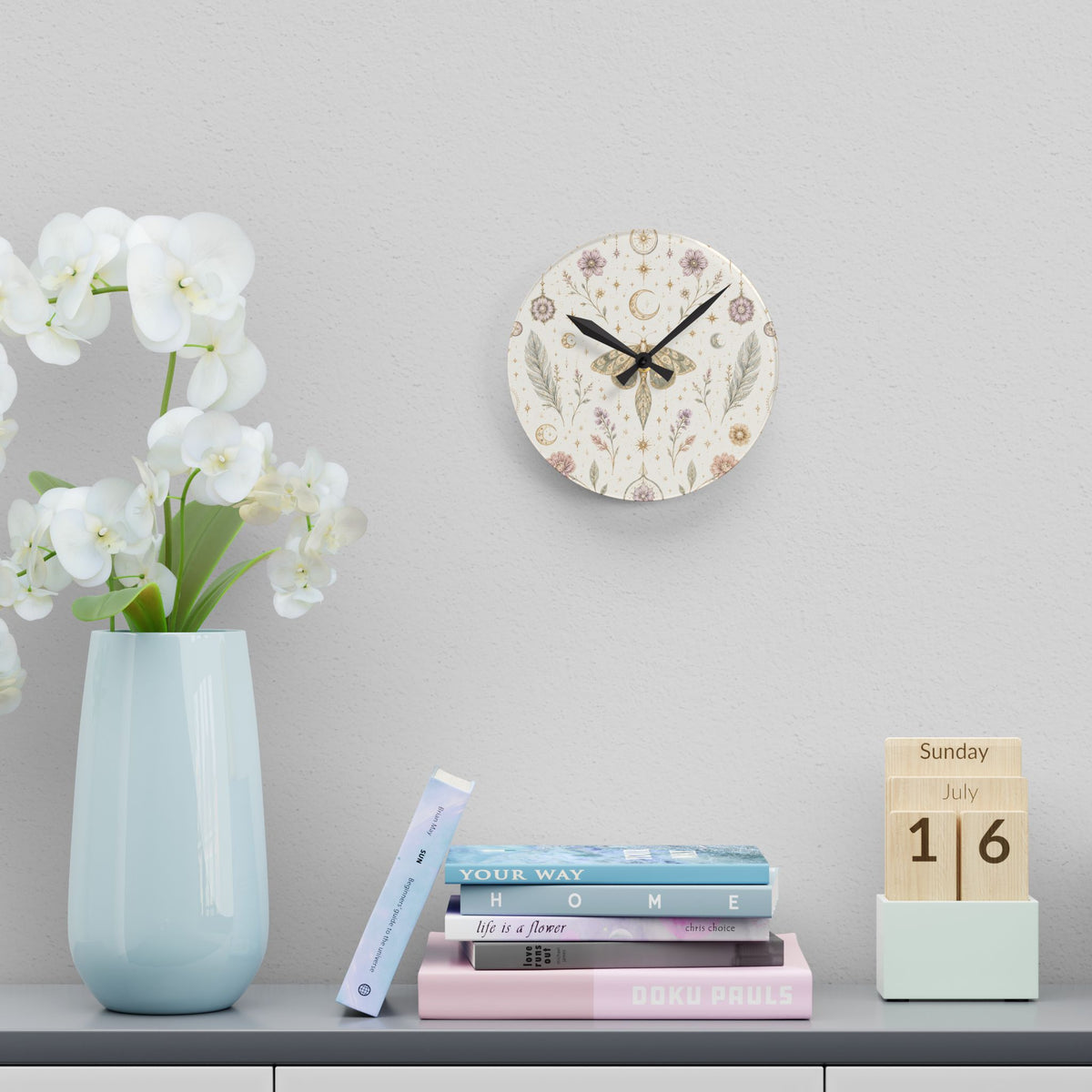 Talisman Moonlight Moon Milk Acrylic Wall Clock
