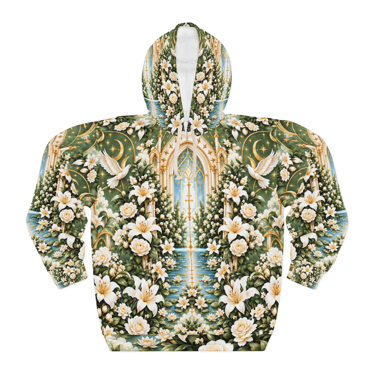 Immaculate Garden Sage Green Pullover Hoodie