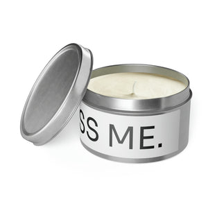 KISS ME Tin Candle