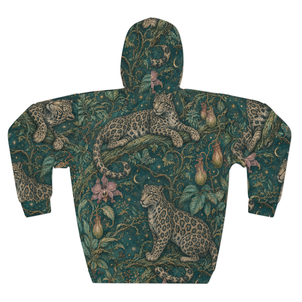 Cloud Leopard Reverie Verdigris Pullover Hoodie
