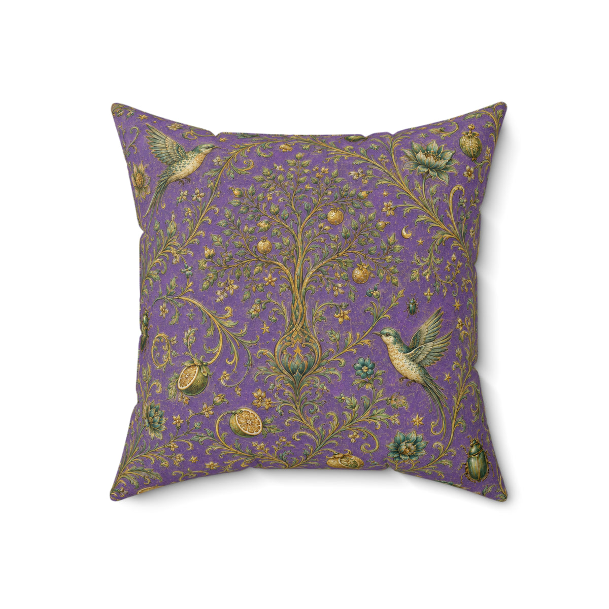 Sacred Canopy Amethyst Decorative Pillow