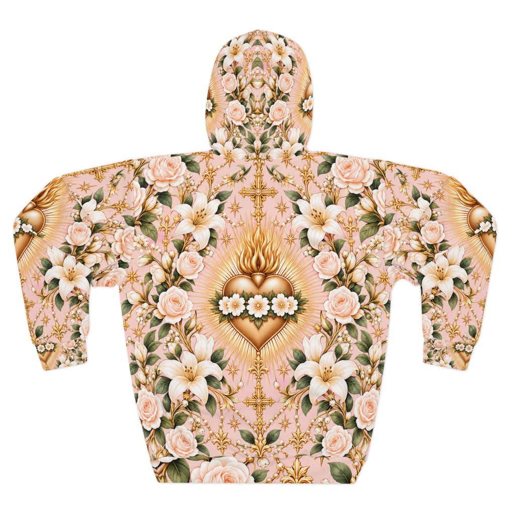 Immaculate Heart Blush Rose Pullover Hoodie