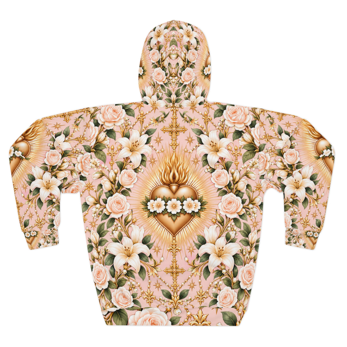 Immaculate Heart Blush Rose Pullover Hoodie
