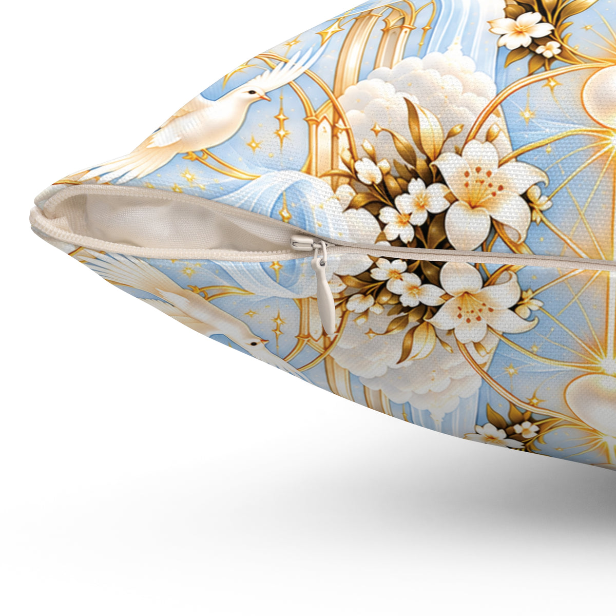 Cathedral of Light Alabaster Dawn Decorative Pillow