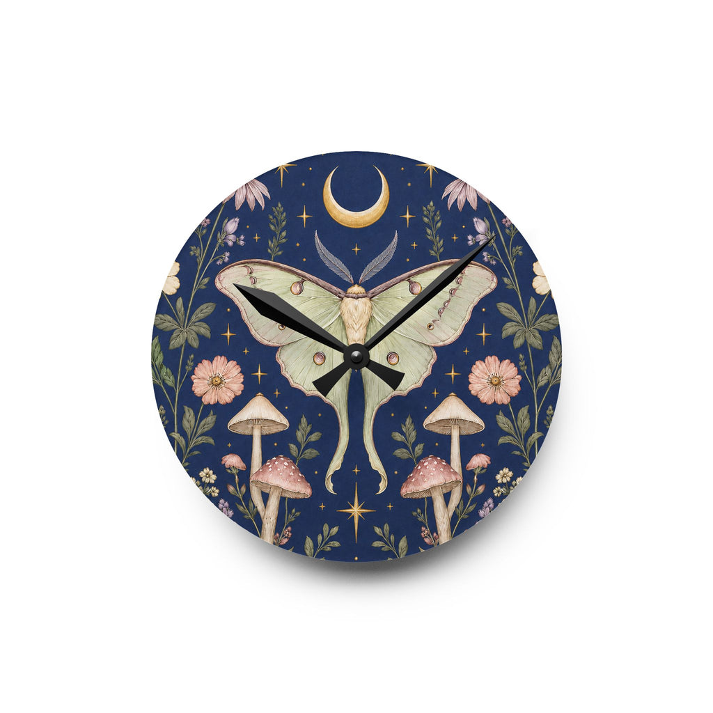 Luna Apothecary Indigo Acrylic Wall Clock