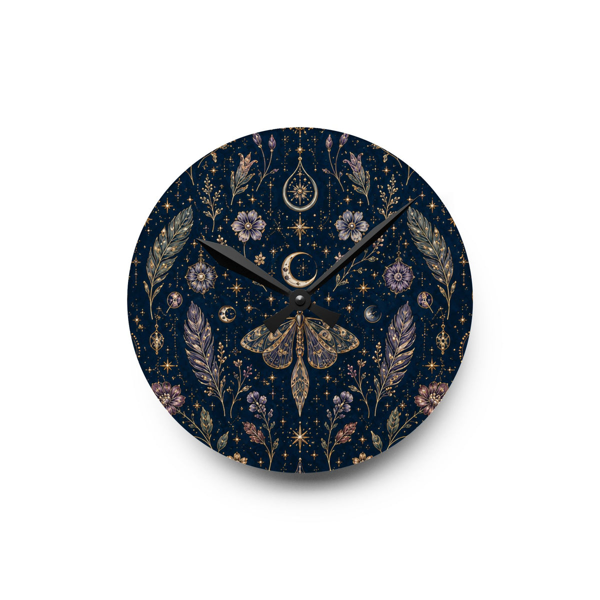 Talisman Moonlight Nocturne Acrylic Wall Clock