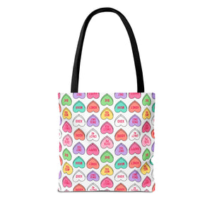 Candy Heart Tote Bag