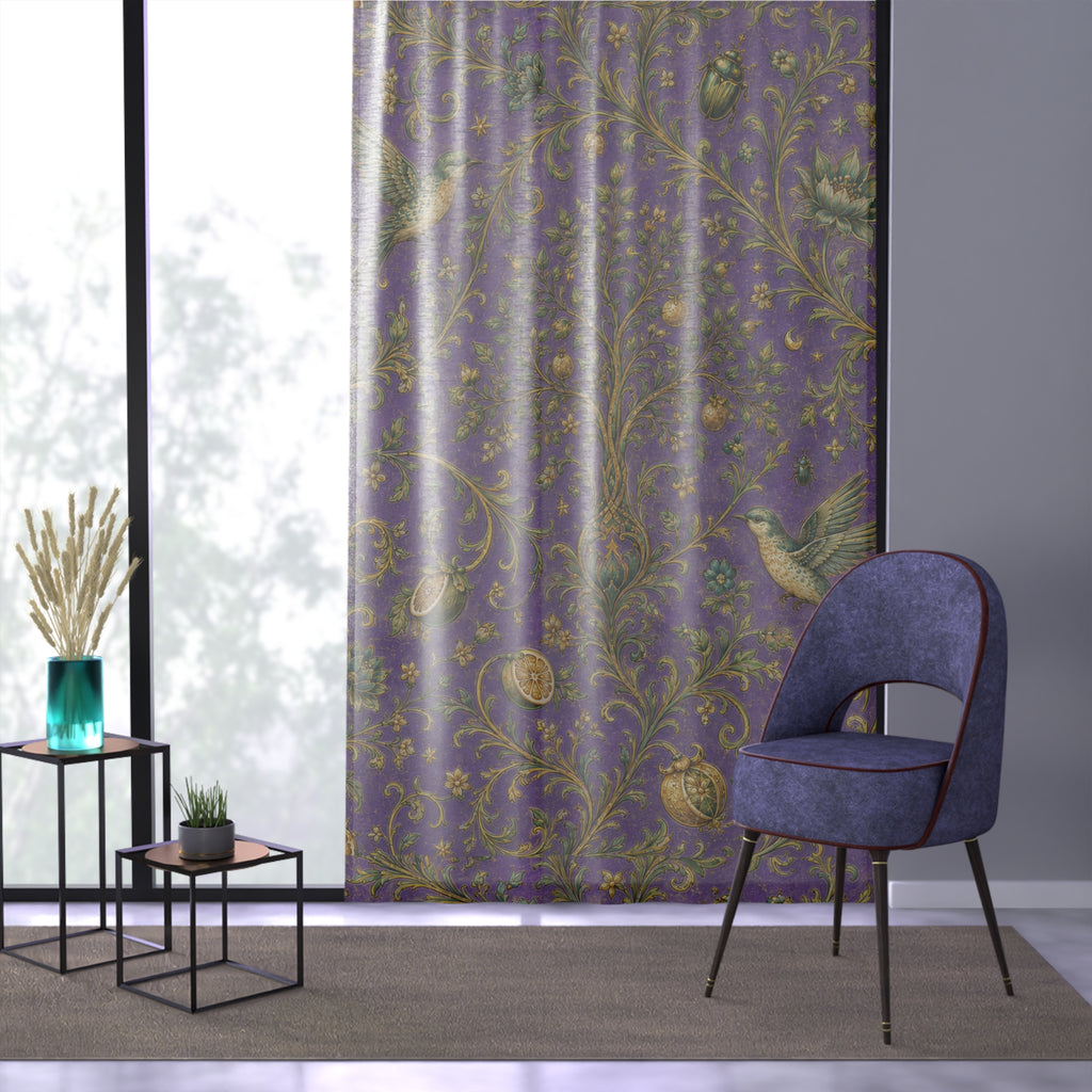 Sacred Canopy Amethyst Window Curtain